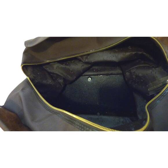 Vintage Retro Brown Carry on Luggage Bag UK Brown weekender - Picture 4 of 6